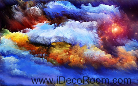 Image of Abstract Sun Clouds Unvierse 00069 Ceiling Wall Mural Wall paper Decal Wall Art Print Decor Kids wallpaper