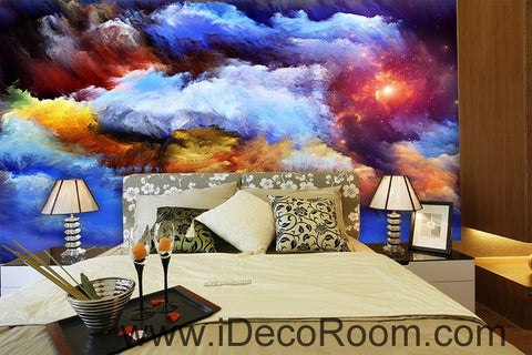 Image of Abstract Sun Clouds Unvierse 00069 Ceiling Wall Mural Wall paper Decal Wall Art Print Decor Kids wallpaper