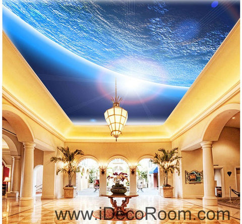 Image of Outer Space Earth 00070 Ceiling Wall Mural Wall paper Decal Wall Art Print Decor Kids wallpaper