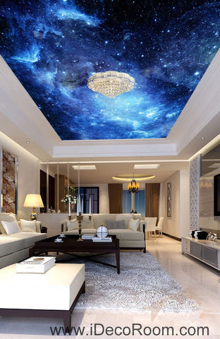 Image of Galaxy Stars Night Sky 00075 Ceiling Wall Mural Wall paper Decal Wall Art Print Decor Kids wallpaper