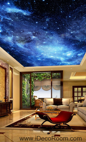 Image of Galaxy Stars Night Sky 00075 Ceiling Wall Mural Wall paper Decal Wall Art Print Decor Kids wallpaper