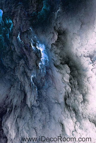 Image of Grey abstract Smoke Clouds 00084 Ceiling Wall Mural Wall paper Decal Wall Art Print Decor Kids wallpaper