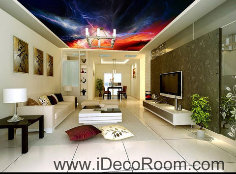 Image of Lightning Shade Sky 00086 Ceiling Wall Mural Wall paper Decal Wall Art Print Decor Kids wallpaper