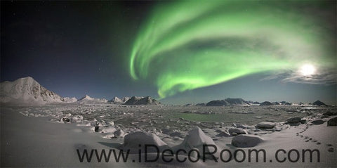 Image of The aurora Sky Mountain 00090 Ceiling Wall Mural Wall paper Decal Wall Art Print Decor Kids wallpaper