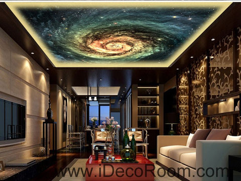 Image of Stars Swirl Space Sky 00093 Ceiling Wall Mural Wall paper Decal Wall Art Print Decor Kids wallpaper