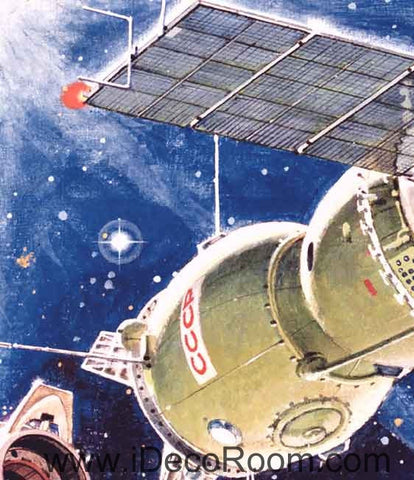 Image of Outer Space Star Sun Lignt Wallpaper Wall Decals Wall Art Print Business Kids Wall Paper Nursery Mural Home Decor Removable Wall Stickers Ceiling Decal