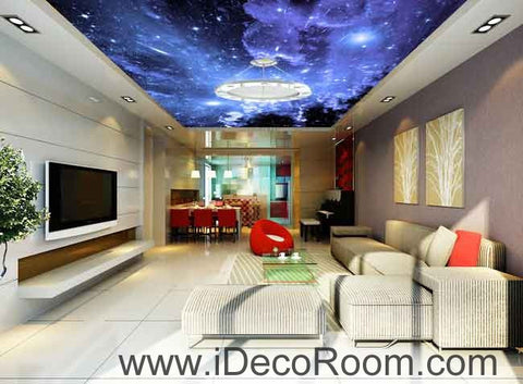 Image of Starlight Twinkling Star Wallpaper Wall Decals Wall Art Print Business Kids Wall Paper Nursery Mural Home Decor Removable Wall Stickers Ceiling Decal