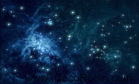 Image of Galaxy Star Sky Wallpaper Wall Decals Wall Art Print Business Kids Wall Paper Nursery Mural Home Decor Removable Wall Stickers Ceiling Decal