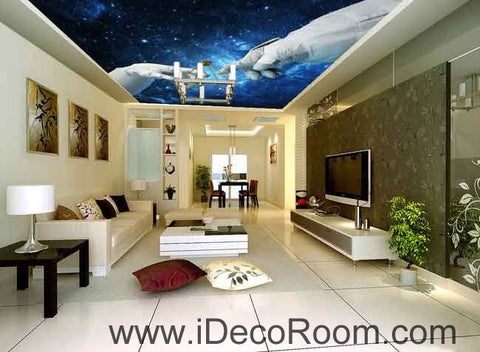 Image of Universe Genesis Wallpaper Wall Decals Wall Art Print Business Kids Wall Paper Nursery Mural Home Decor Removable Wall Stickers Ceiling Decal