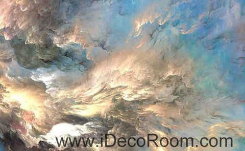 Image of Marble Color Pattern Clouds Wallpaper Wall Decals Wall Art Print Business Kids Wall Paper Nursery Mural Home Decor Removable Wall Stickers Ceiling Decal