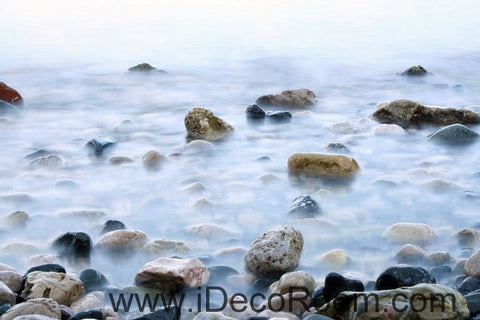 Image of Fog Stone Rock 00028 Floor Decals 3D Wallpaper Wall Mural Stickers Print Art Bathroom Decor Living Room Kitchen Waterproof Business Home Office Gift