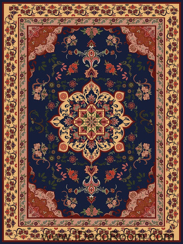 Image of Classic Flower Carpet 00029 Floor Decals 3D Wallpaper Wall Mural Stickers Print Art Bathroom Decor Living Room Kitchen Waterproof Business Home Office Gift