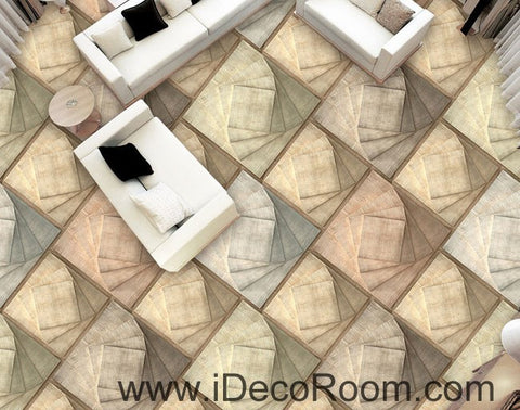 Image of Yellow Tile Shape Square 00038 Floor Decals 3D Wallpaper Wall Mural Stickers Print Art Bathroom Decor Living Room Kitchen Waterproof Business Home Office Gift