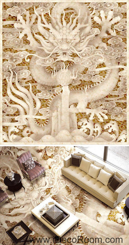 Image of Flying Dragon Clouds 00053 Floor Decals 3D Wallpaper Wall Mural Stickers Print Art Bathroom Decor Living Room Kitchen Waterproof Business Home Office Gift