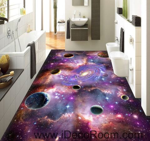 Image of Universe Planet Nebula Galaxy 00075 Floor Decals 3D Wallpaper Wall Mural Stickers Print Art Bathroom Decor Living Room Kitchen Waterproof Business Home Office Gift