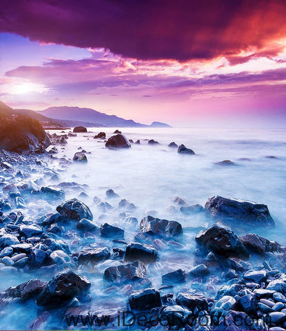 Image of Mountain Top Clouds Sunrise 00090 Floor Decals 3D Wallpaper Wall Mural Stickers Print Art Bathroom Decor Living Room Kitchen Waterproof Business Home Office Gift