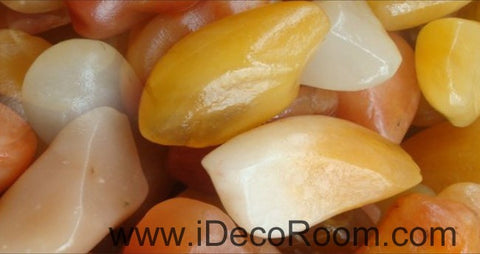 Image of Yellow White Stone 00093 Floor Decals 3D Wallpaper Wall Mural Stickers Print Art Bathroom Decor Living Room Kitchen Waterproof Business Home Office Gift