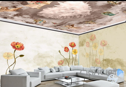 Image of American pastoral fresh entire room wallpaper wall mural decal IDCQW-000004