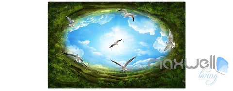 Image of Deep forest wallpaper custom size IDCQW-000018 530x82in+185X136in non-woven paper