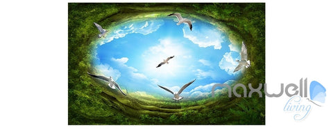 Image of Deep forest forest theme space entire room wallpaper wall mural decal IDCQW-000018