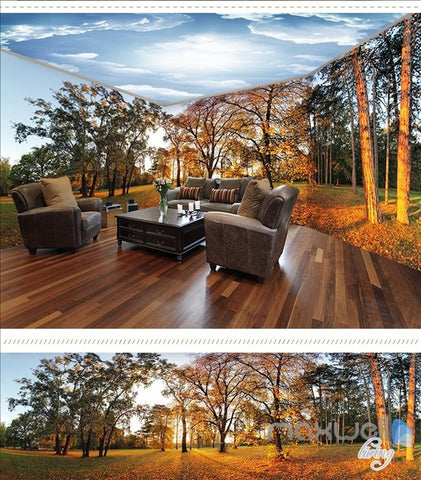 Image of Park woods theme space entire room wallpaper wall mural decal IDCQW-000020