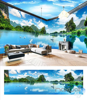 Huguang Mountain theme space entire room wallpaper wall mural decal IDCQW-000023