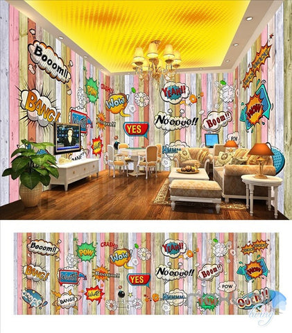 Image of Hot label theme space entire room wallpaper wall mural decal IDCQW-000024