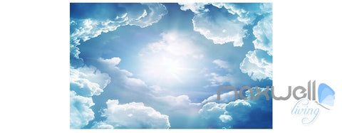 Image of Cloud sea peak theme space entire room wallpaper wall mural decal IDCQW-000036