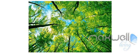 Image of Virgin forest Morning Sunrise theme space entire room wallpaper 3D wall mural decal IDCQW-000046