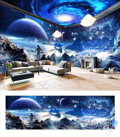 Image of Star Starry Space The entire room wallpaper wall mural decal IDCQW-000049