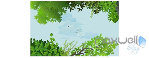 Image of Animal park theme space entire room wallpaper wall mural decal IDCQW-000050