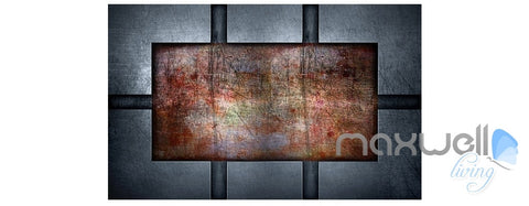 Image of Metal iron plate horror theme space entire room wallpaper wall mural decal IDCQW-000051