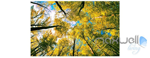 Image of Woods park Autumn Forest Tree Top theme entire room 3D wallpaper wall mural decal art print IDCQW-000054