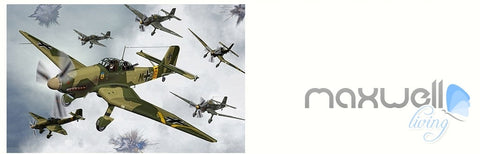 Image of 3D tank broken wall entire room wallpaper wall mural decal IDCQW-000055