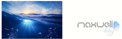 Image of Underwater sea world 3D entire room wallpaper wall mural decal IDCQW-000057