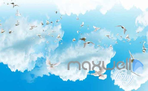 Image of 3D Beach Decking Pegion Entire Room Wallpaper Wall Murals Art Prints IDCQW-000123