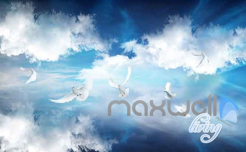 Image of 3D Pillar Heaven Entire Room Bedroom Wallpaper Wall Murals Art Prints IDCQW-000150