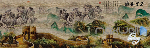 Image of 3D Classic Chinese The Great Wall Entire Room Wallpaper Mural Art Prints IDCQW-000167