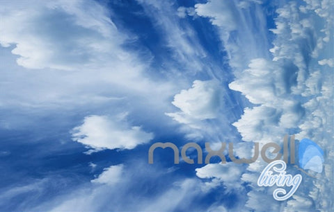Image of 3D Snow Mountain Wolf Sky Clouds Ceiling Entire Room Wallpaper Wall Mural IDCQW-000170