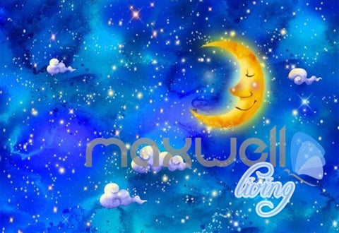 Image of 3D 12 Constellations Moon Ceiling Entire Living Room Wallpaper Wall Mural Art Decor IDCQW-000187