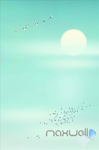 Image of 3D Lotus Pond Fish Lake View Entire Living Room Wallpaper Wall Mural Art Decor IDCQW-000191