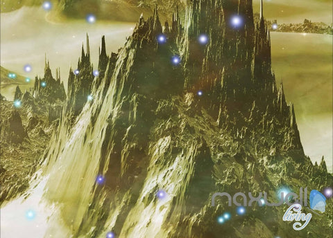 Image of 3D Planet Surface Space Sky Entire Living Room Wallpaper Wall Mural Art Decor Prints IDCQW-000199