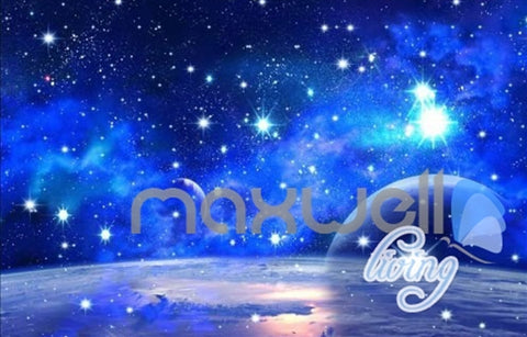 Image of 3D Aries Taurus Gemini Leo Virgo Night Sky Entire Room Bedroom Wallpaper Wall Mural Art IDCQW-000200