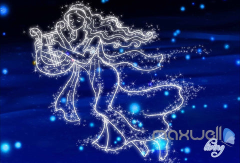 Image of 3D Aries Taurus Gemini Leo Virgo Night Sky Entire Room Bedroom Wallpaper Wall Mural Art IDCQW-000200