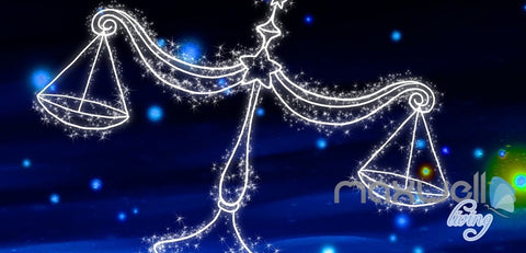 Image of 3D Aries Taurus Gemini Leo Virgo Night Sky Entire Room Bedroom Wallpaper Wall Mural Art IDCQW-000200