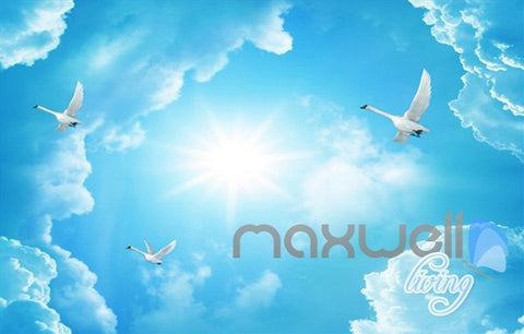 Image of 3D Guilin Mountain River Sunny Day Entire Living Room Wallpaper Wall Mural Art Decor IDCQW-000202