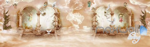 Image of 3D Classic Angel Arch Polar Heaven Entire Living Room Wallpaper Wall Mural Art Decor IDCQW-000209