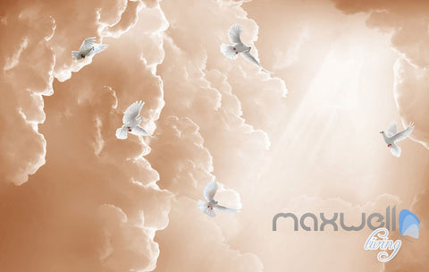 Image of 3D Classic Angel Arch Polar Heaven Entire Living Room Wallpaper Wall Mural Art Decor IDCQW-000209