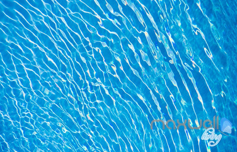 Image of 3D Shimmering Water Ceiling Dophin Window View Entire Room Bathroom Wallpaper Wall Mural Art IDCQW-000212