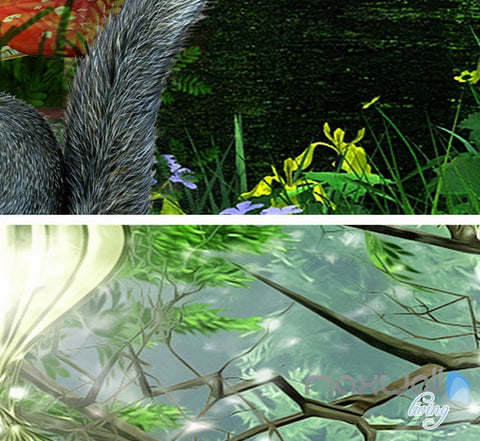 Image of 3D Forest Animals Fantacy World Entire Room Bedroom Wallpaper Wall Mural Art IDCQW-000222